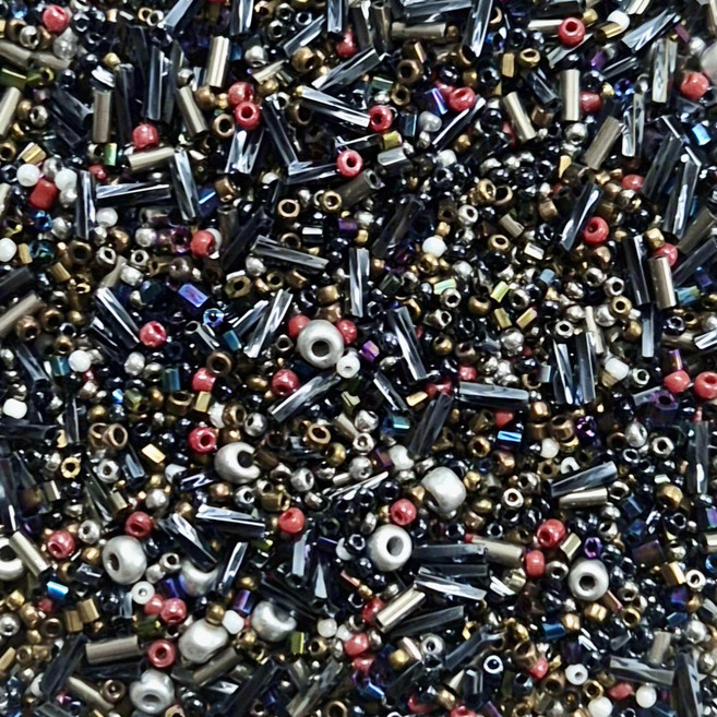 비즈공예 믹스 시드비즈 450g 대용량 스쿱비즈 DIY 팔찌 반지 만들기