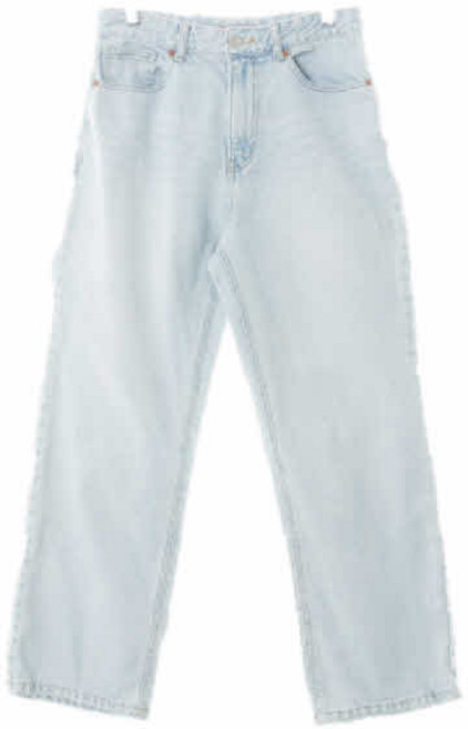 8769 에잇세컨즈 연청 데님 미디크롭일자진 [70]