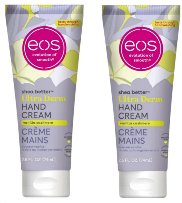 1+1 EOS 울트라 덤 핸드 크림 바닐라 캐시미어 74ml, 2개 - 쿠팡