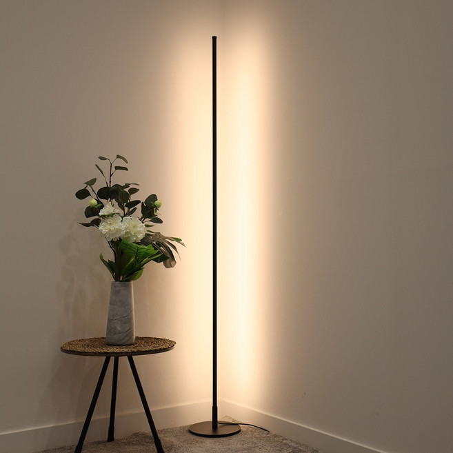 북유럽 플로어 LED 장스탠드 거실 침실 장스탠드 무드등 다양한컬러, 옐로우