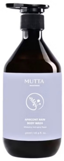 沐塔 Mutta 杏花微雨 水光嫩白沐浴露, 1個, 500ml