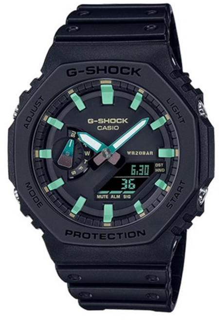 GA-2100RC-1A 남성 우레탄 아날로그 전자 시계