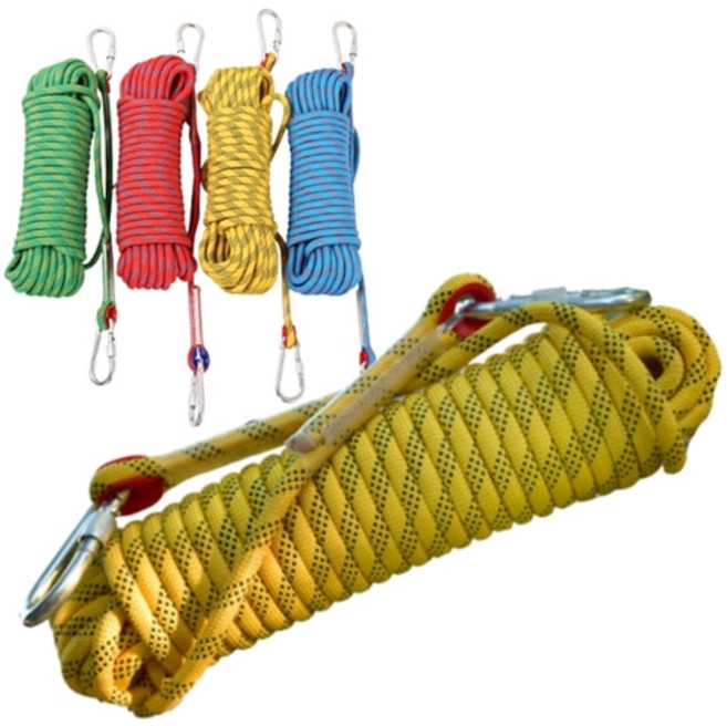 8mm 스태틱로프 튼튼한 부드러운 다용도로프 고리밧줄, 오렌지, 20mm