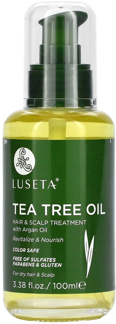 Luseta Beauty Tea Tree Oil Hair Scalp Treatment With Argan Oil 3.38 fl oz (100 ml), 1개 - 쿠팡
