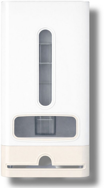 초승 간편 비닐봉투 정리함 속옷 양말 수납함, 화이트, 1개