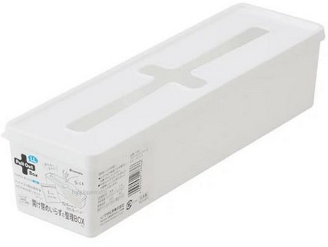 이노마타 크로스 비닐봉투 정리함 다용도 보관함, 3개, 화이트