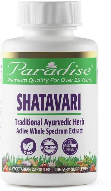 파라다이스 허브 샤타바리 허브 추출물 60정 2통 Paradise Herbs Shatavari Traditional Ayurvedic Herb - 쿠팡