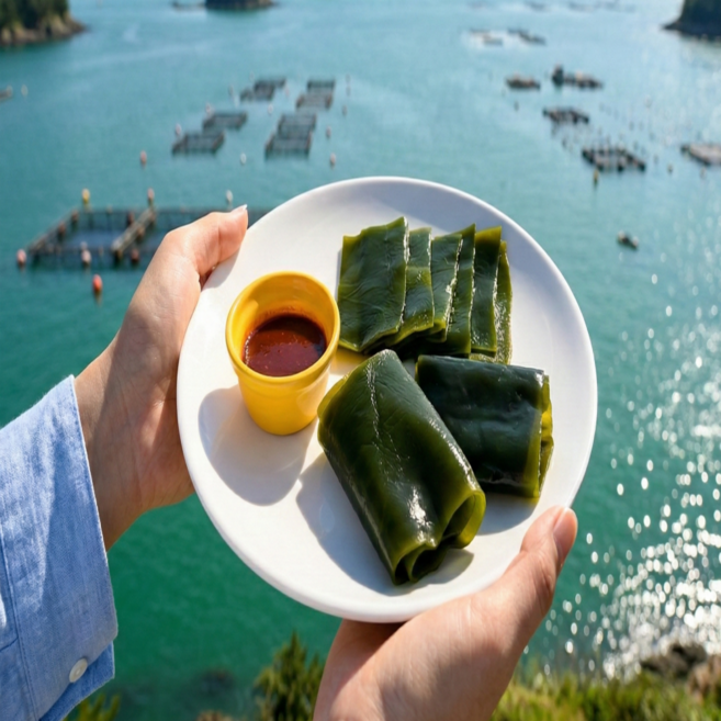 [A급] 산지직송 완도 생 다시마 염장 쌈다시마, 1박스, 4kg