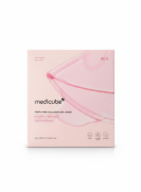 메디큐브 PDRN 핑크 콜라겐 겔 마스크, 4개입, 1개