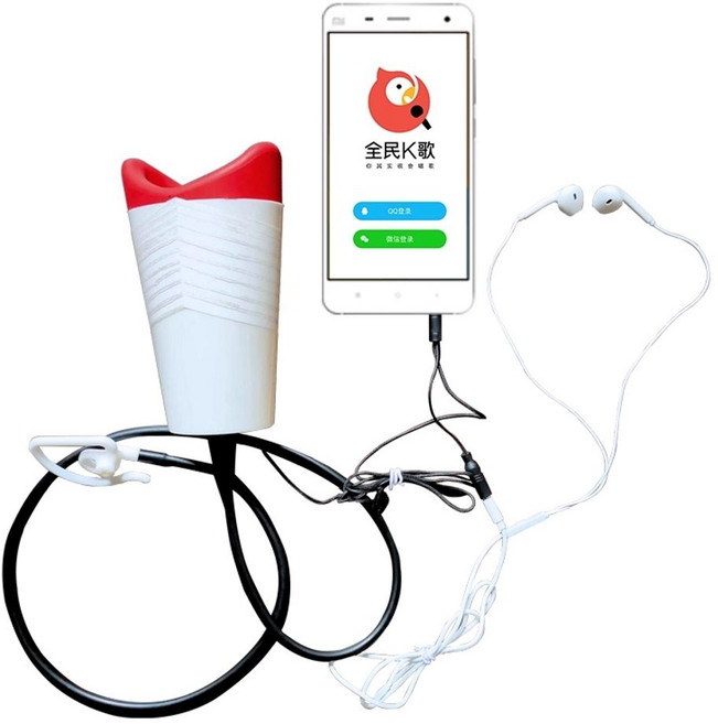 발성연습 방음마이크 노래연습 보컬 방구석 데시벨 방음기 휴대용 연습용품, B. 애플 라이트닝 연결