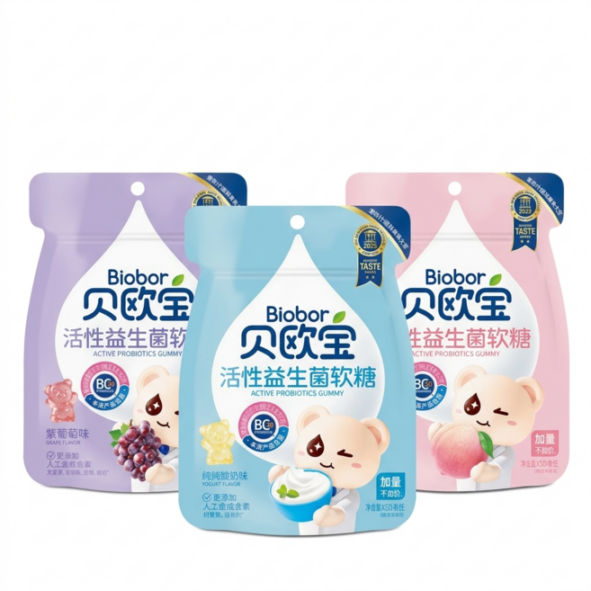 키즈 칼슘 우유 젤리 스틱 간식 비타민D 함유 복숭아 맛, 10개, 52g