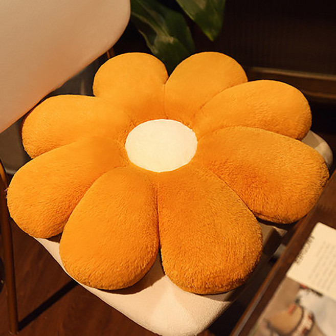 텐바이미 꽃 등받이 쿠션 방석 57cm 꽃쿠션 꽃방석 데이지 플라워 소파 의자 방석