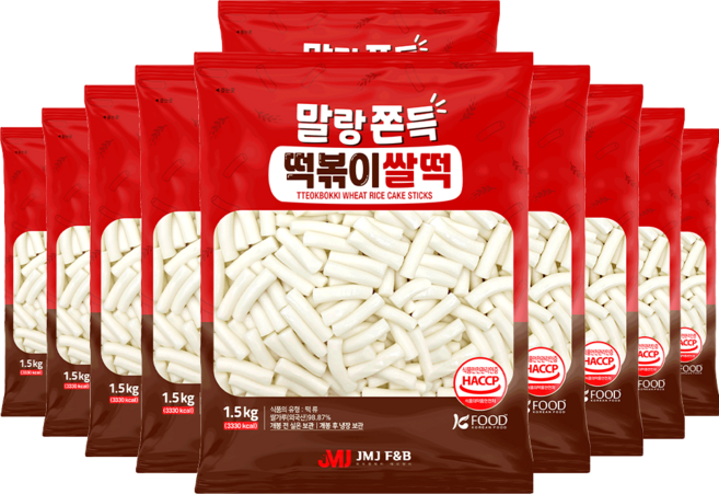 말랑쫀득 떡볶이 쌀떡 실온 보관, 10개, 1.5kg