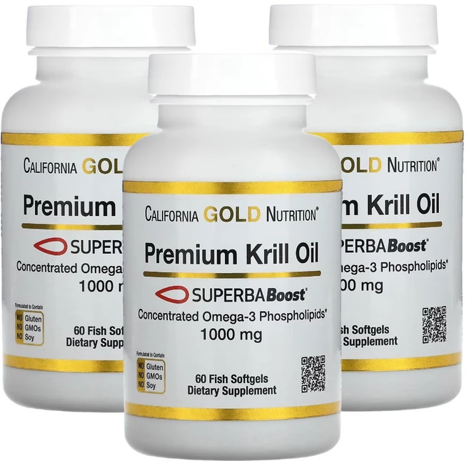 (3세트) CGN 프리미엄 크릴오일 60정 수퍼바부스트 에이커 바이오마린 도코사헥사엔산, 1개 - 쿠팡