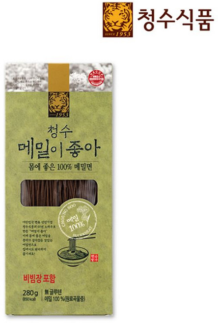 청수 메밀이 좋아 비빔냉면 + 육수 300g, 1개, 280g