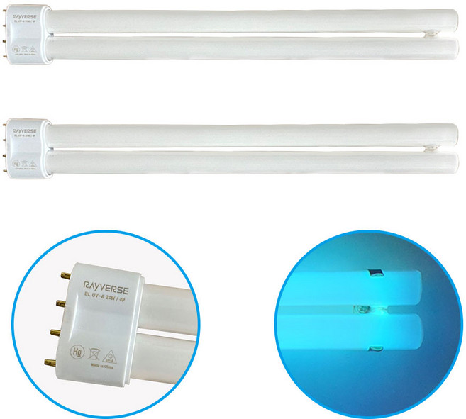 포충램프 BL 24W 2개세트 해충 방역 모기 벌레퇴치 날파리 초파리 포충유인램프 포충기 포충등