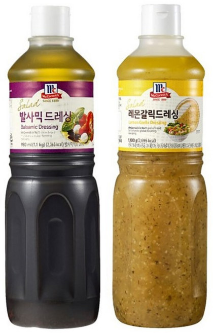 맥코믹 발사믹 드레싱 1.1kg + 레몬 갈릭 드레싱 Costco, 1개