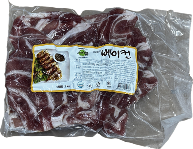 지키미 냉동 파지베이컨 1kg, 1개