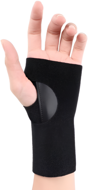 에이얼 초슬림 깁스 손목보호대, 1개, 블랙