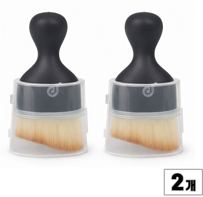 도아 2세대 다용도 미니 브러쉬 청소솔 노트북 책상 차량 실내청소 틈새먼지털이, 블랙, 2개