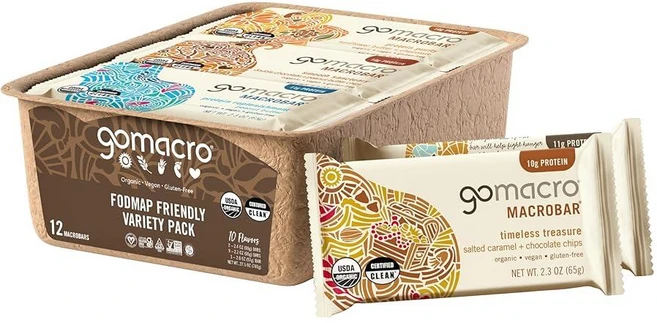GoMacro MacroBar 단백질 바 버라이어티 팩 65g 12개, Chocolate Lover - 쿠팡