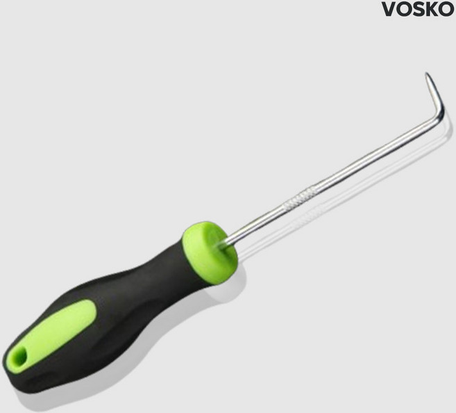 보스코 오링풀러 90도 송곳 후크 갈고리 공구 오링플러 실리콘 제거 고무페킹 탈거, 1개