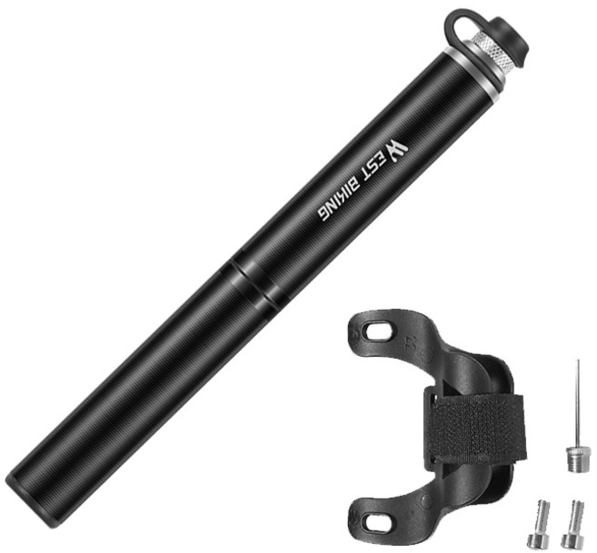 시그니처베이지 자전거 휴대용 펌프 공기주입기 YPZ111, 블랙