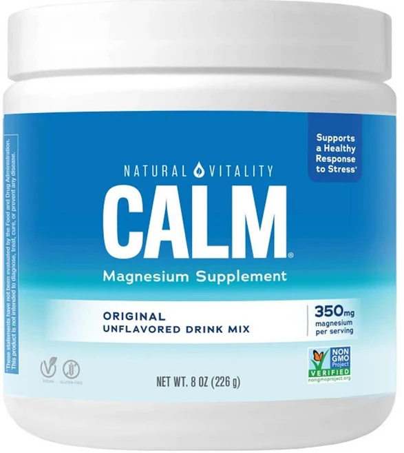 NATURAL VITALITY 내추럴 바이탈리티 캄 마그네슘 파우더 무맛 227g 2팩, 1개 - 쿠팡