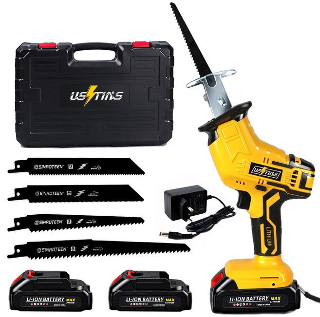 우스틴스 무선 컷소 전동톱 리튬이온 배터리 + 충전기 풀세트, 본품 + 배터리2개이상, 1개