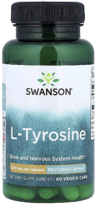 스완슨 타이로신 티로신 엘 L- Tyrosine 500mg 60정, 1개 - 쿠팡