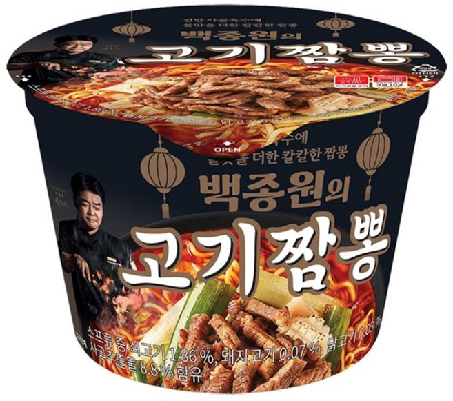 백종원의 고기짬뽕 105g, 15개