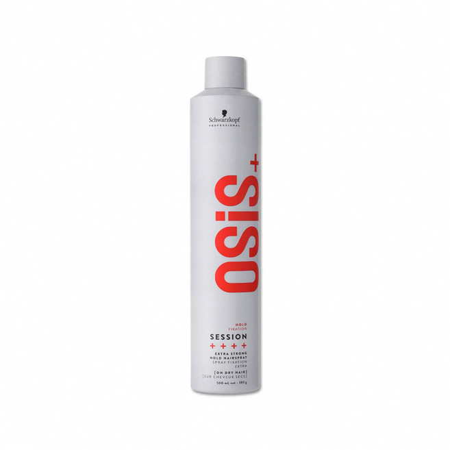 德國Schwarzkopf施華蔻-OSiS+ SESSION極致定型瞬乾持久美髮造型噴霧500ml/消光灰罐, 1個, 500ml