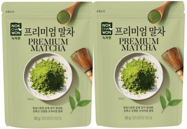 녹차원 프리미엄 말차, 80g, 1개입, 2개
