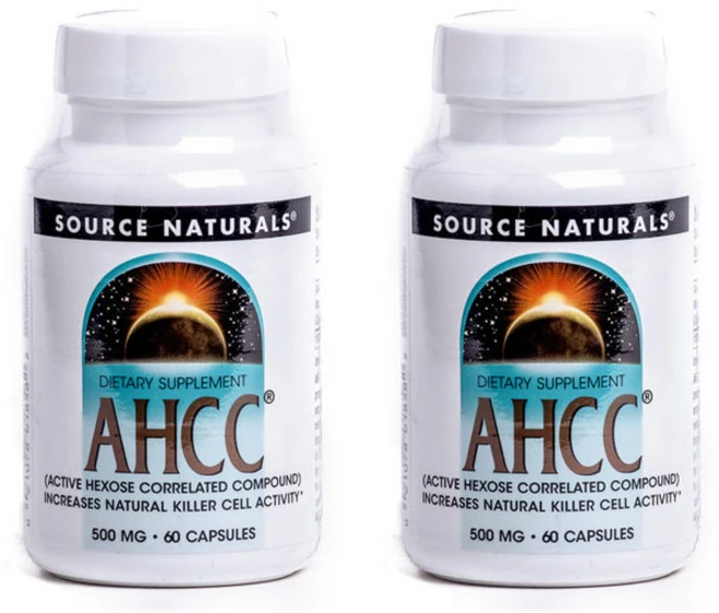 소스내츄럴스 AHCC 500mg 캡슐, 60정, 2개 - 쿠팡