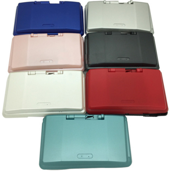 터치 펜 및 전도성 접착제가있는 Nintend DS NDS 게임 콘솔 용 NDS 전체 교체 하우징 쉘 케이스 커버 용 1 세트, [05] black