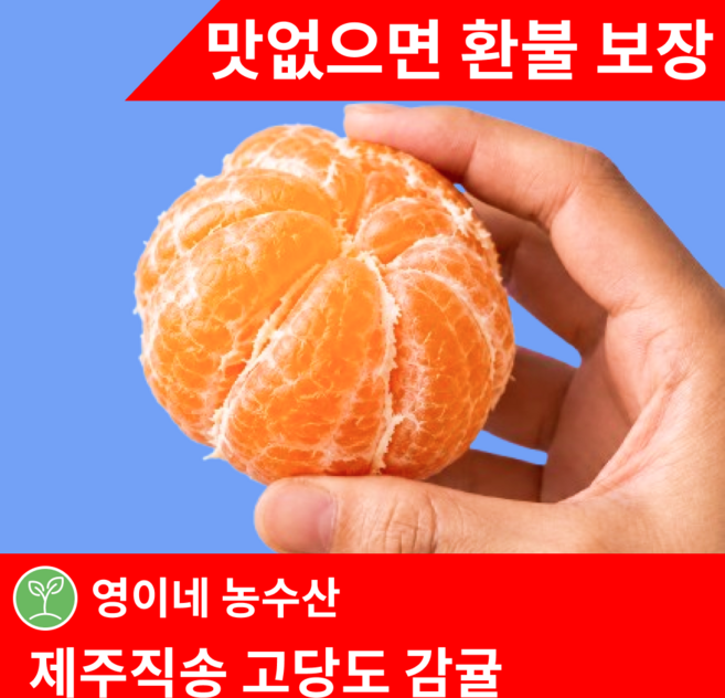 [당도보장]제주 고당도 11brix이상 귤 감귤, 1박스, 5kg(로얄과)