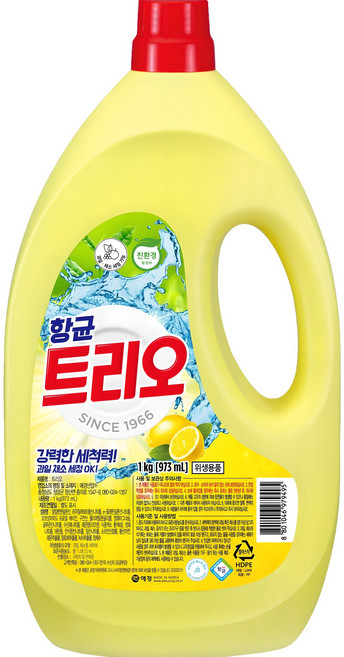 트리오 항균 주방세제, 1kg, 1개