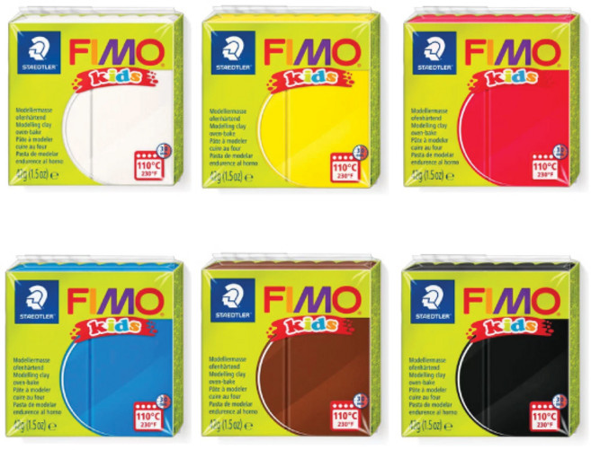 피모 키즈 세트 / fimo 폴리머클레이 스컬피, 6색상, 1세트