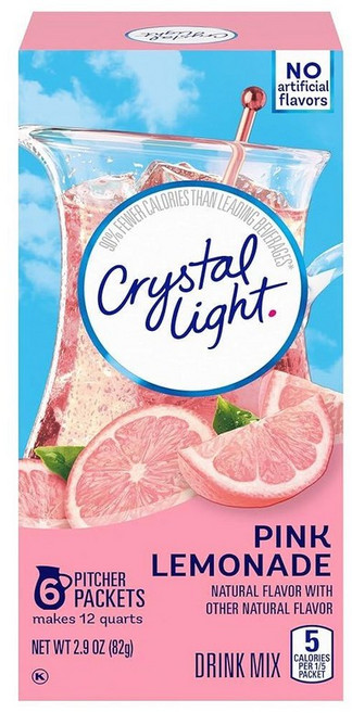 CRYSTAL 크리스탈 LIGHT 라이트 크리스탈라이트 온더고 클래식 오렌지 파우더 10포 6팩, 0.9온스(4팩)