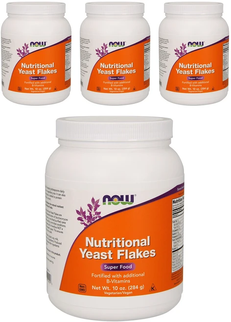 나우푸드 뉴트리셔널 이스트 플레이크 슈퍼 푸드 비건, 284g, 4개 - 쿠팡