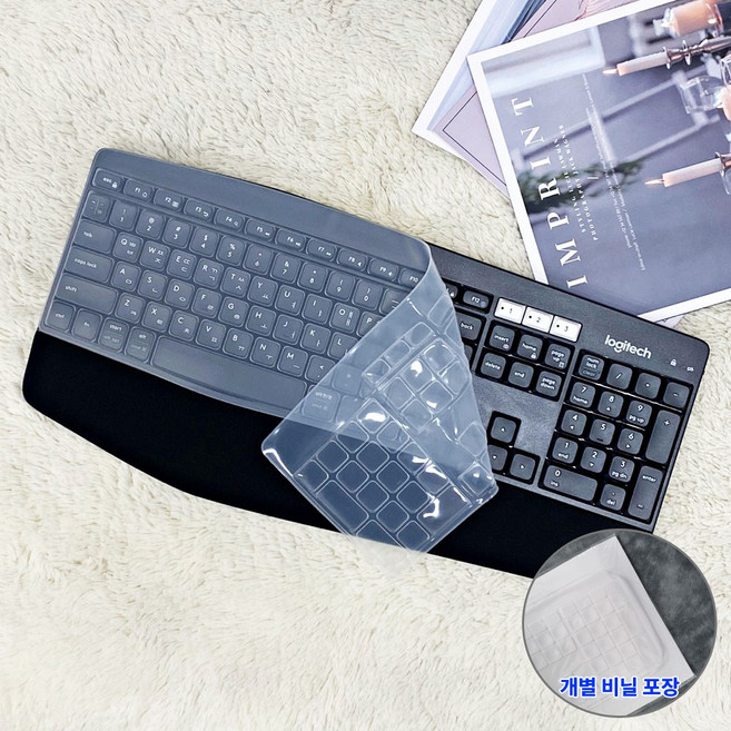 미스터킴 로지텍 호환 K850 MK850 전용 키스킨 키보드덮개 키보드커버, 투명, 1개