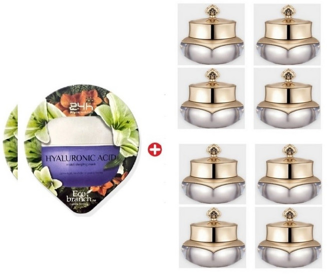 GE7 에코 모이스처 수면팩2개/천기단 화현 크림10mlx8개, 10g, 8개