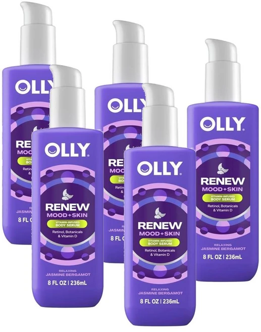 올리 리뉴 무드 스킨 레티놀 보태니컬 비타민D 함유 바디세럼 OLLY Renew Mood+skin Bodywash, 5개, 236ml - 쿠팡