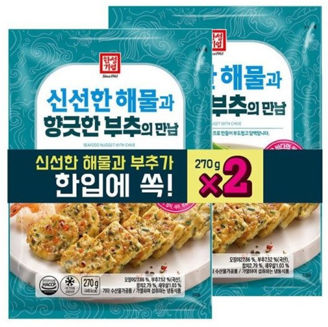 한성 해물부추만남, 2개, 270g
