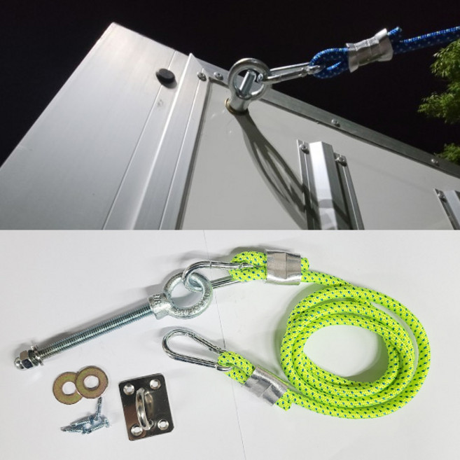 1톤전용 냉동탑차 특장차 뒷문고정 뒷문걸이 안전고리, 1개, 옐로우