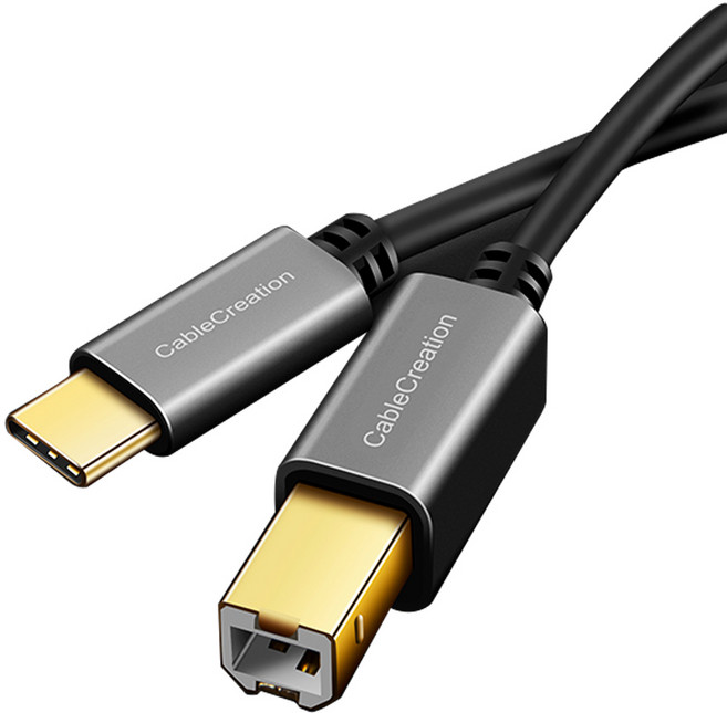 UC-CB51 USB C타입 to B프린터케이블 2M 미디케이블 녹음 DAC선 앰프 디지털피아노 키보드, 1개
