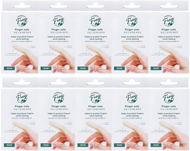 프로그 손가락 씌우개, 15개입, 10개
