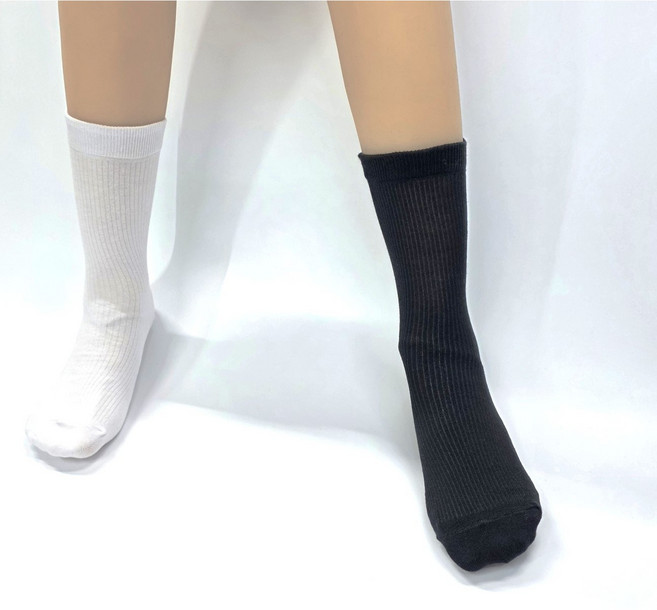 보이런던 여성 골지 장목 양말 6켤레