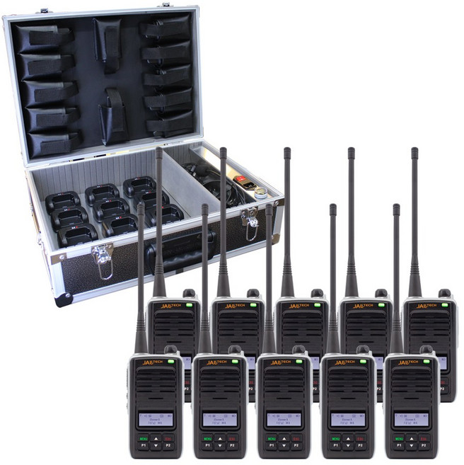 잘텍 JHD-730 산업용 디지털 무전기 10대 풀세트 + 충전가방세트 (JHD-730_10s)