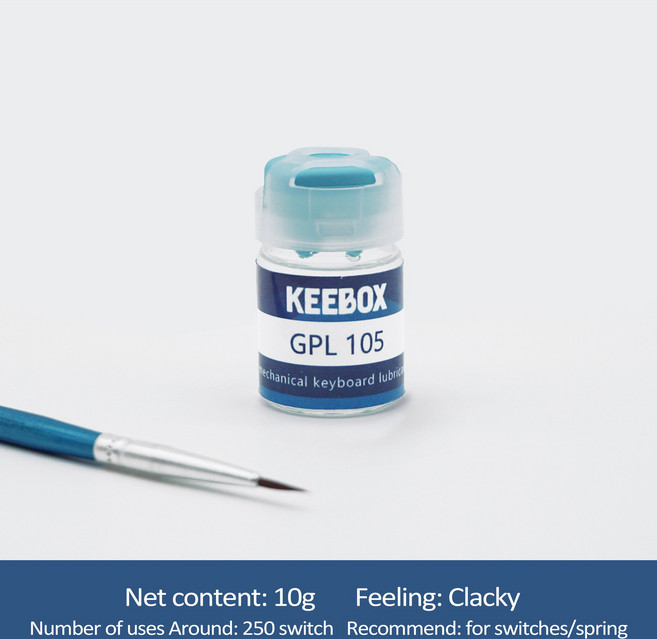 [Keebox 키보드 스위치 윤활제] 커스텀 스위치 그리스 브러쉬동봉 기계식 키보드윤활키트, [08] GPL105 10g